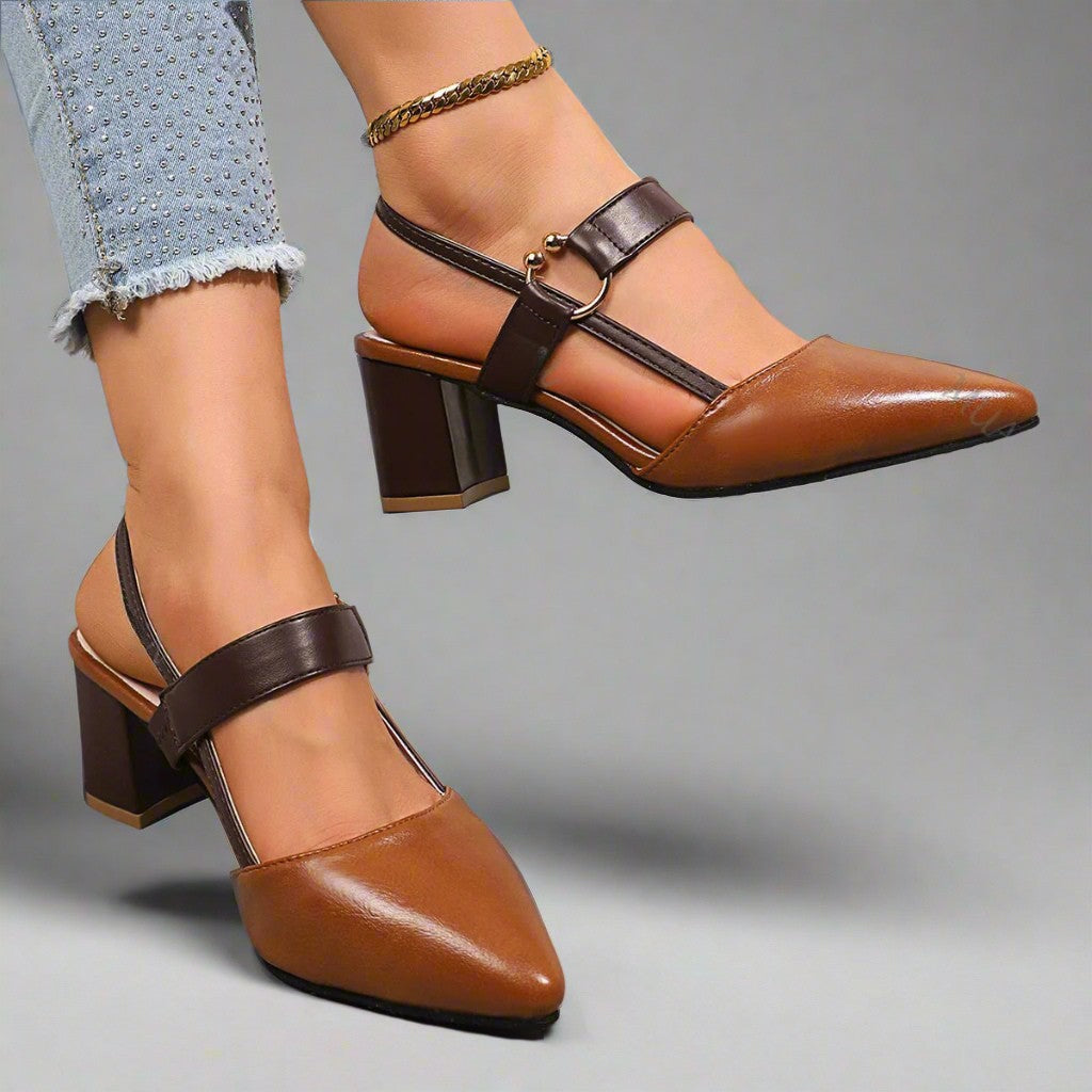 Claudia Block Heel Pumps