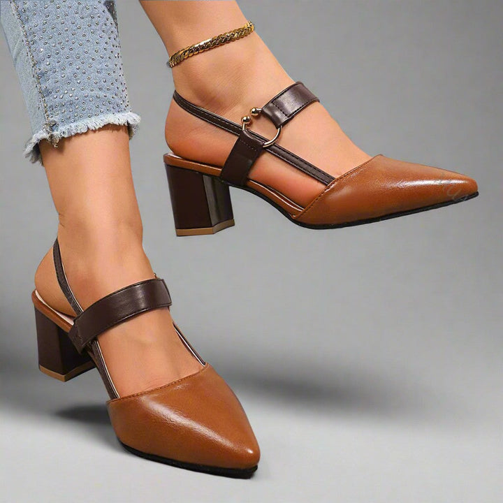 Claudia Block Heel Pumps