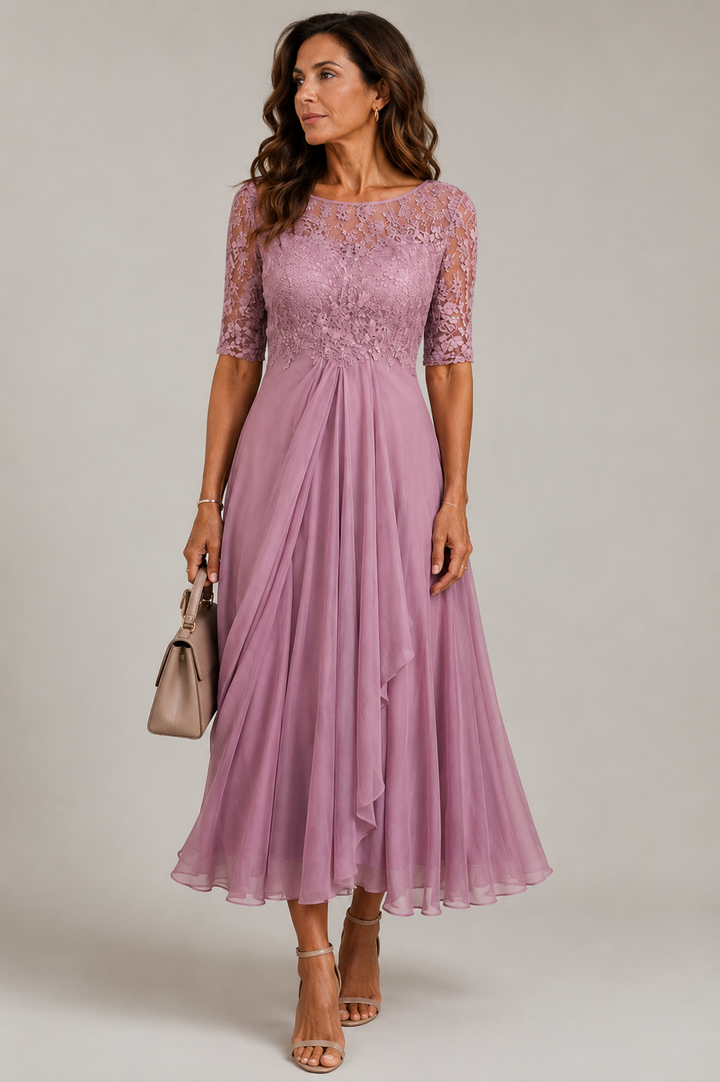 Eleanor Pleated Midi Dress