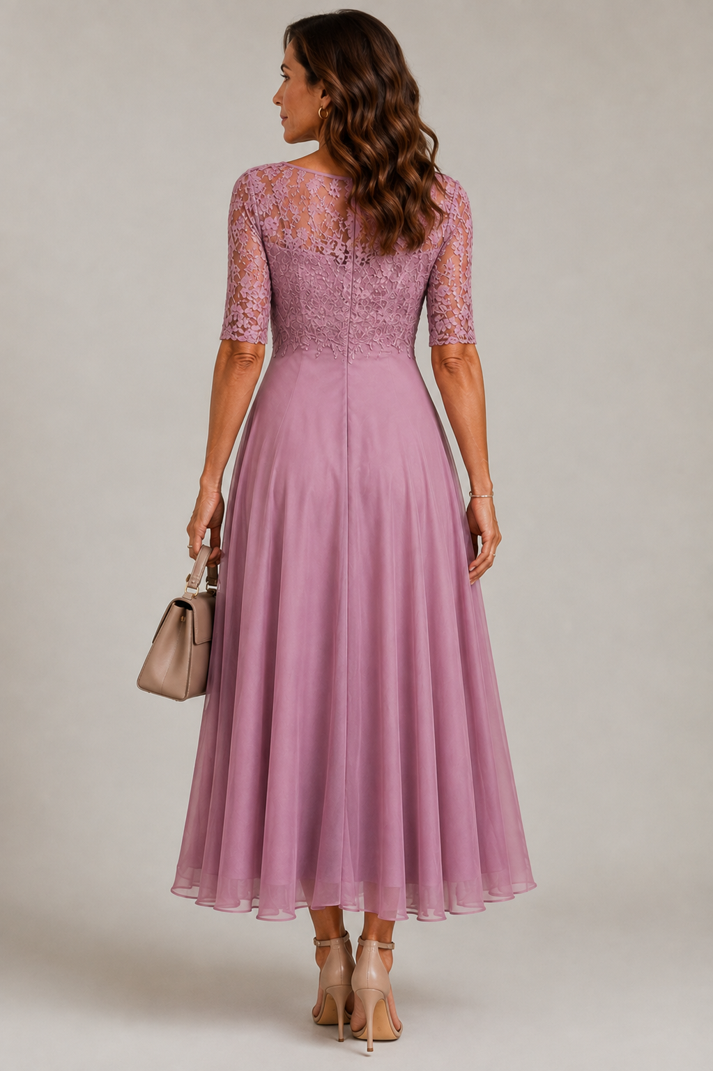 Eleanor Pleated Midi Dress