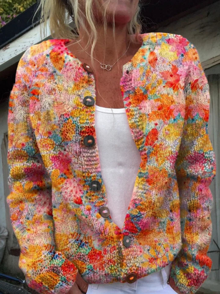 Amelia Fish Pattern Cardigan