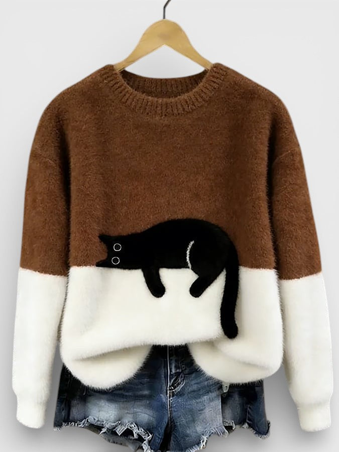 Sienna Cat Graphic Sweater