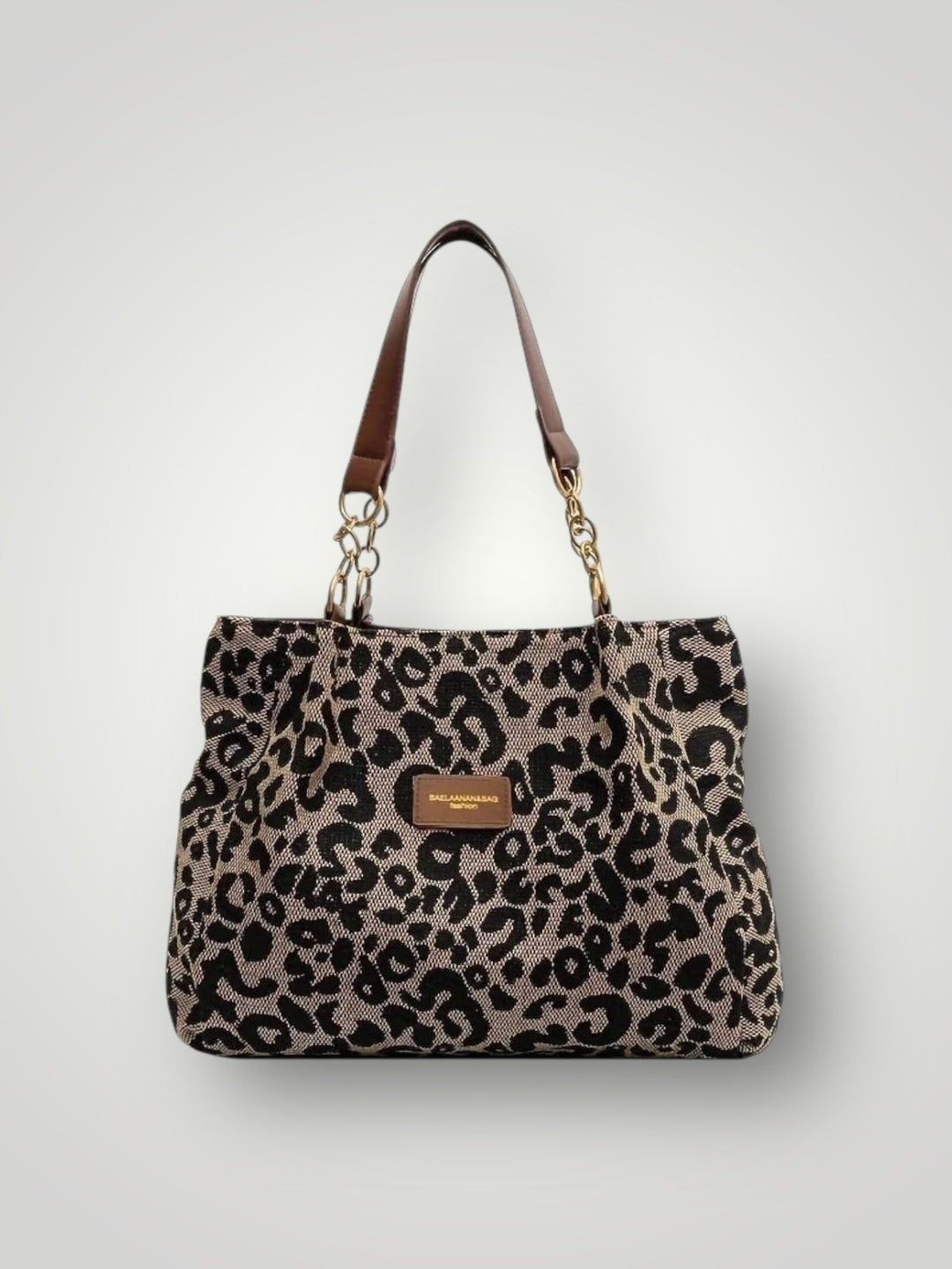 Elara Leopard Tote Bag