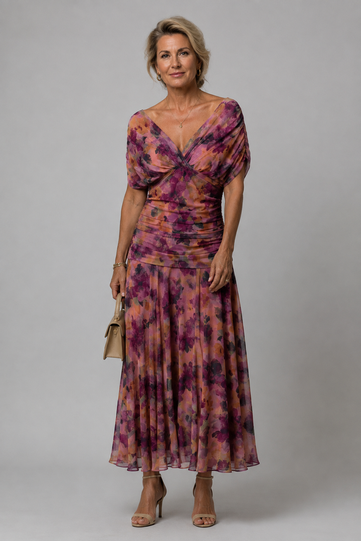 Diana Printed Midi Dress