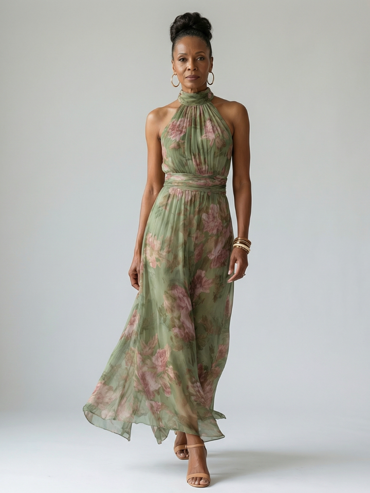 Rachel Printed Midi Dress