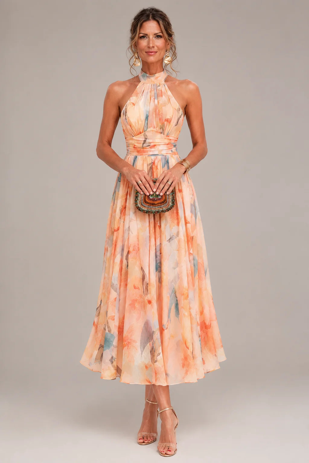 Amelia Floral Midi Dress