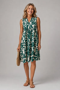 Audrey Printed Midi Dress