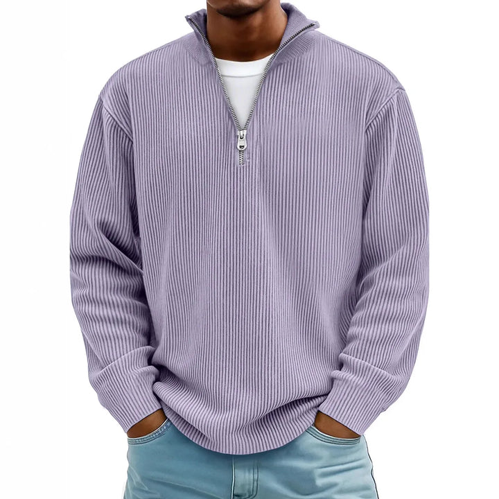 Bennett Ribbed Quarter-Zip Pullover