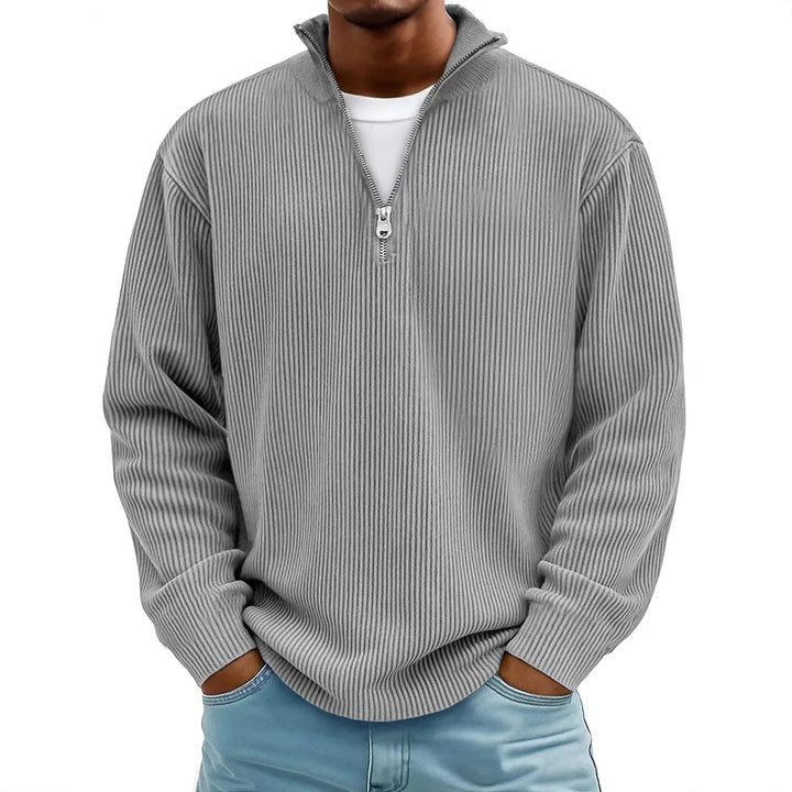 Bennett Ribbed Quarter-Zip Pullover