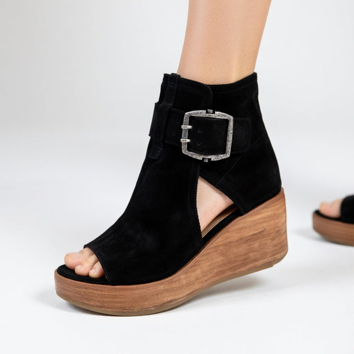 Orelisse™ - Modern Open-Back Wedge Ankle Boots