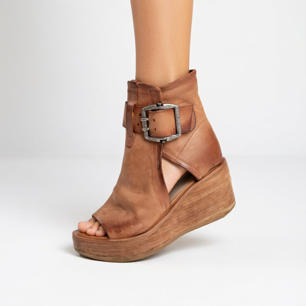 Orelisse™ - Modern Open-Back Wedge Ankle Boots
