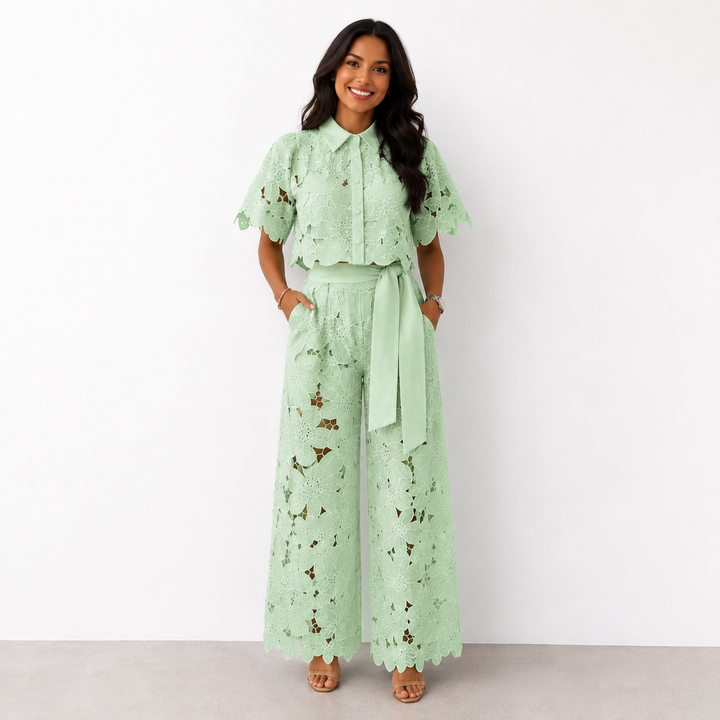 Madeline Lace Two-Piece Set