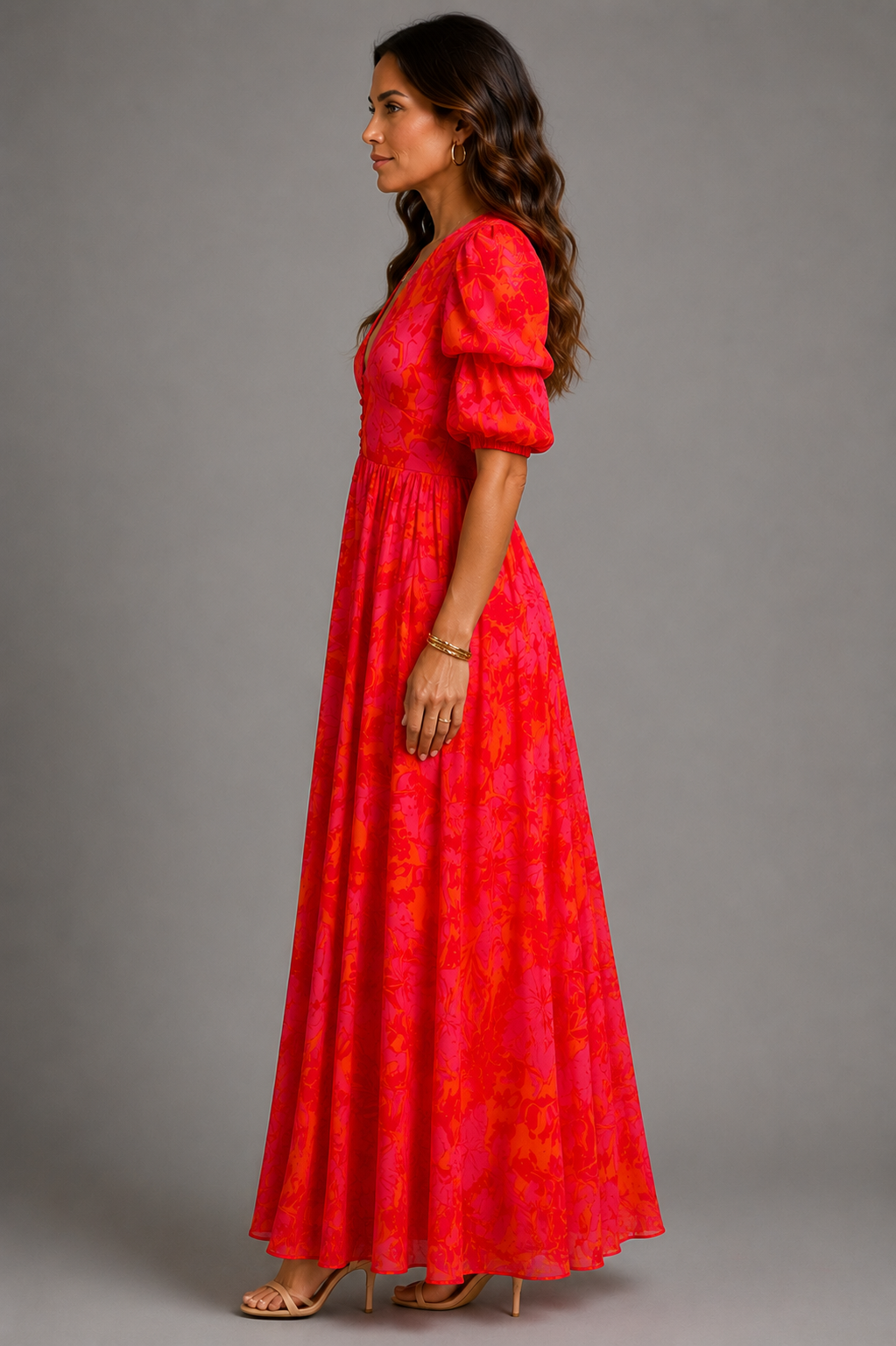 Evelyn Printed Maxi Dress