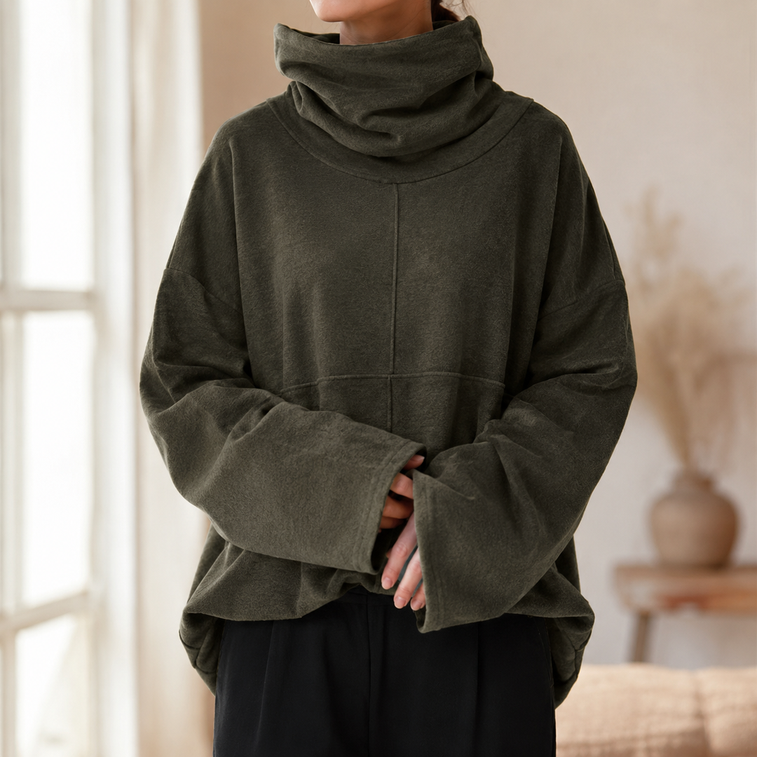Colette Cowl-Neck Pullover