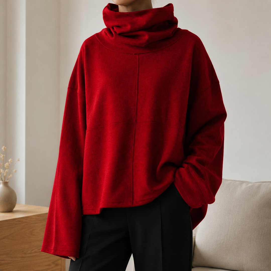 Colette Cowl-Neck Pullover