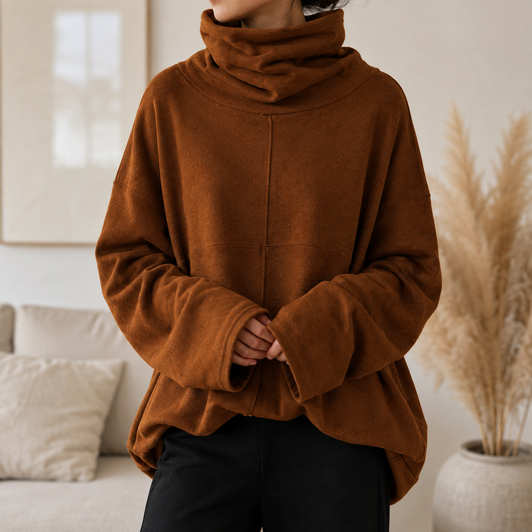 Colette Cowl-Neck Pullover