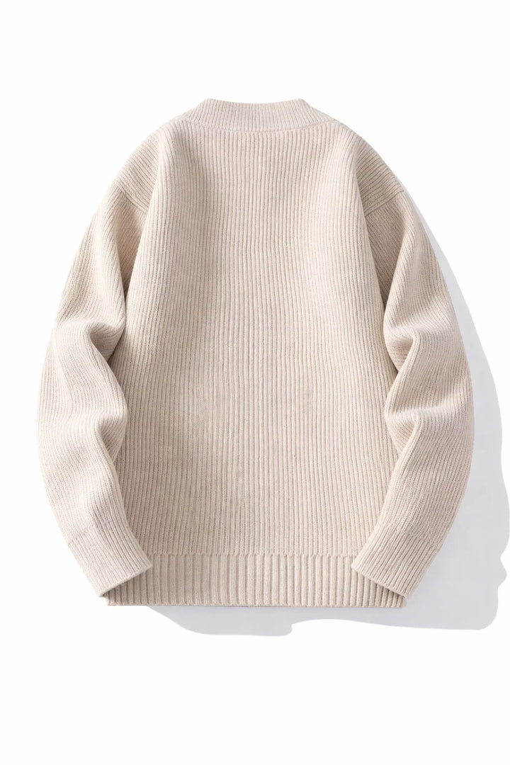 Everett Ribbed Zip Cardigan