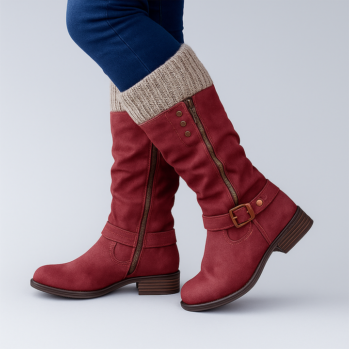 Ariana Mid-Calf Buckle Boots