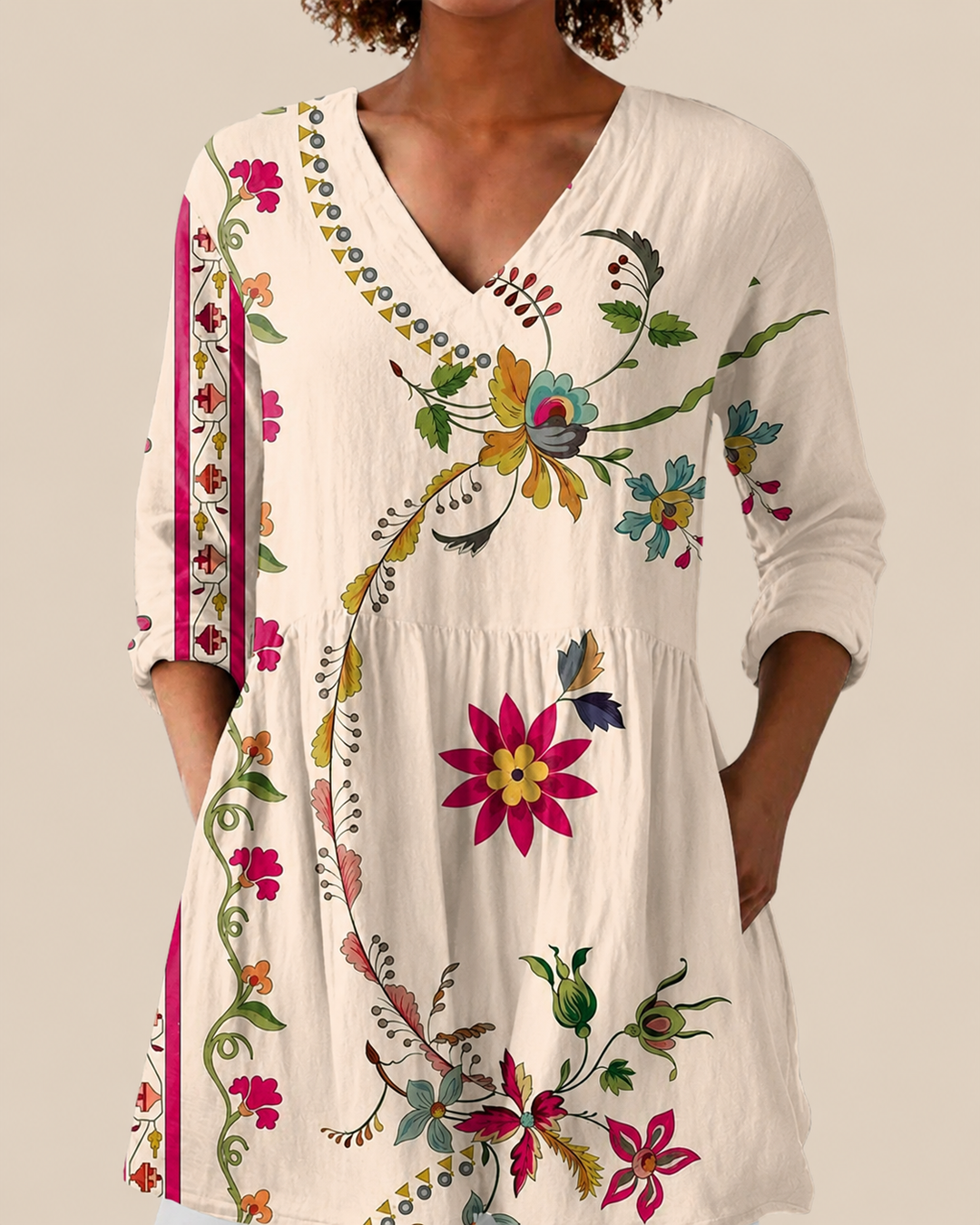 Aria Floral Long Blouse