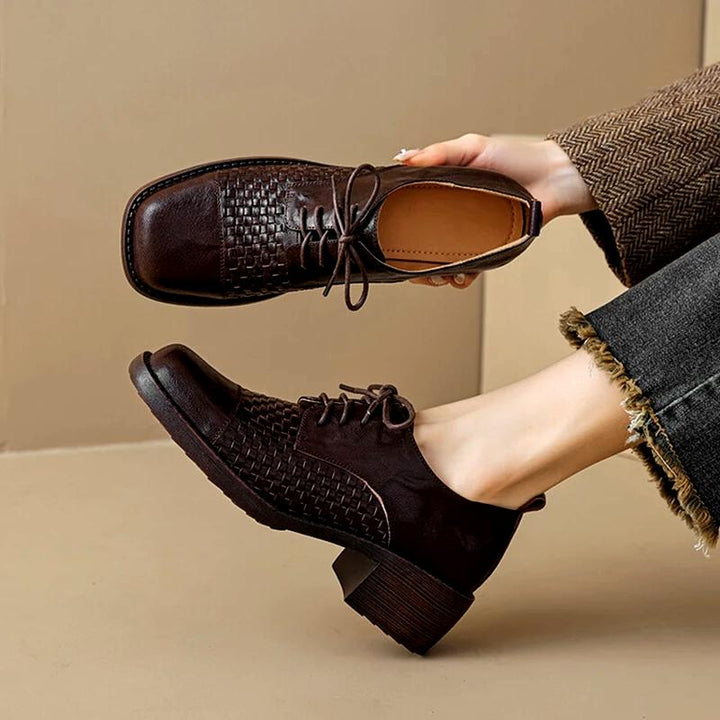 Vera Woven Oxford Shoes