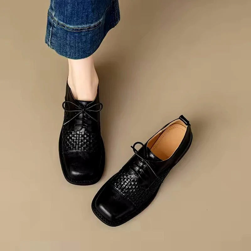 Vera Woven Oxford Shoes