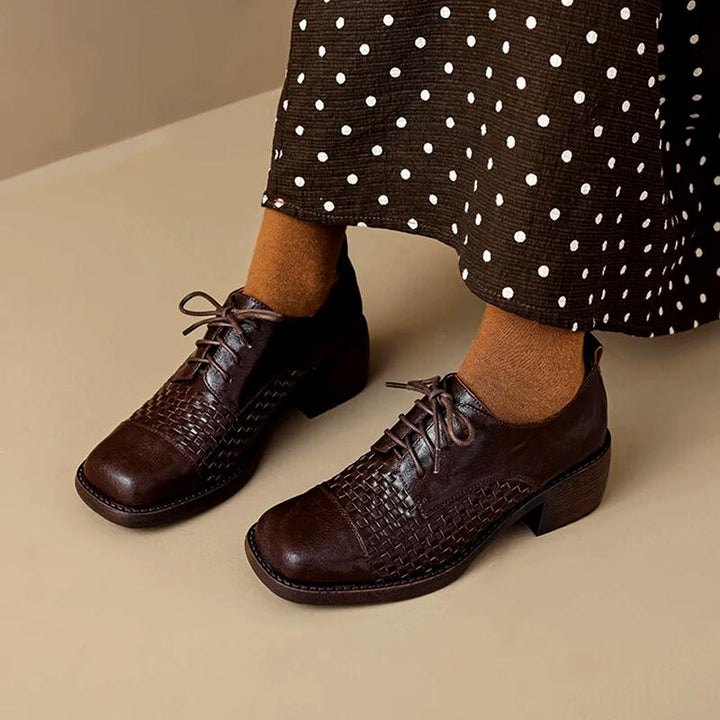 Vera Woven Oxford Shoes