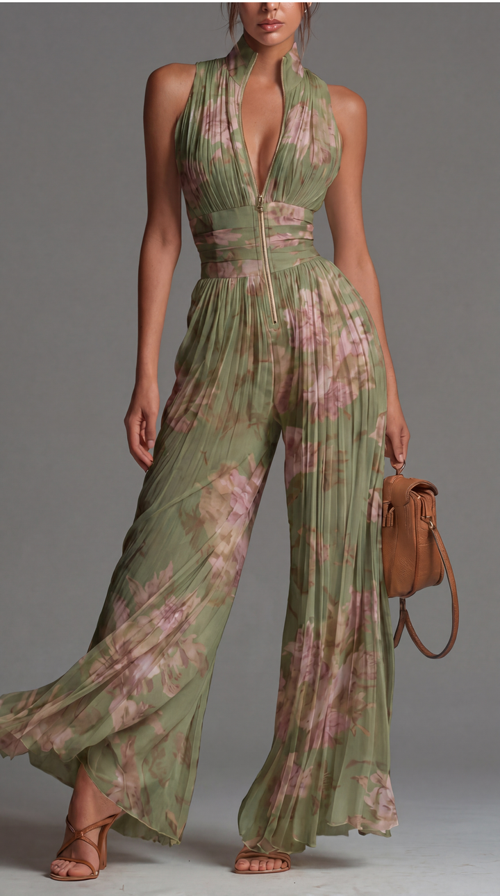 Elizabeth Floral Wide-Leg Jumpsuit