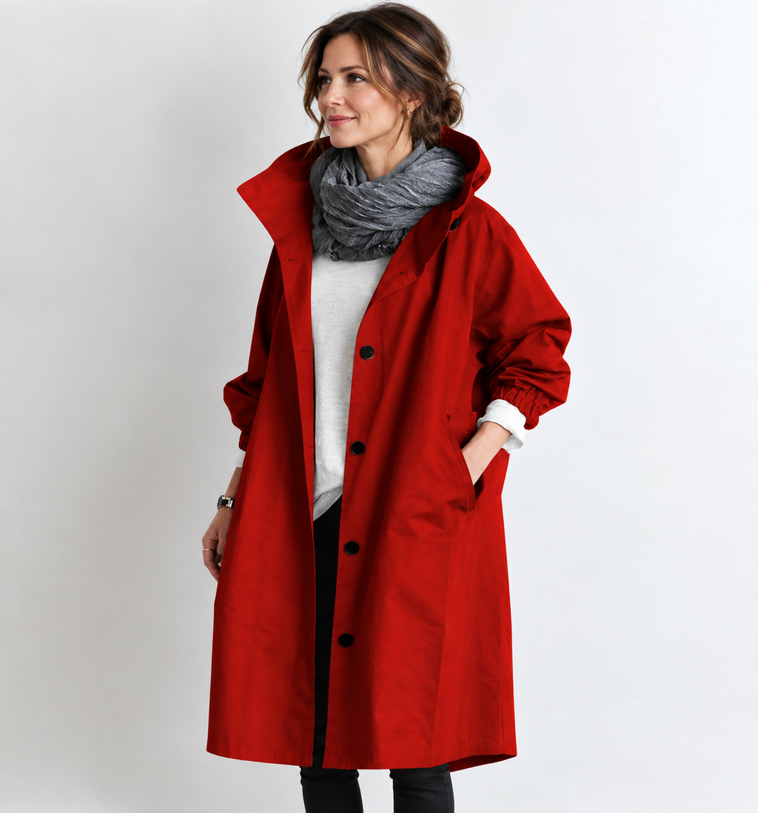 Erin Hooded Longline Coat