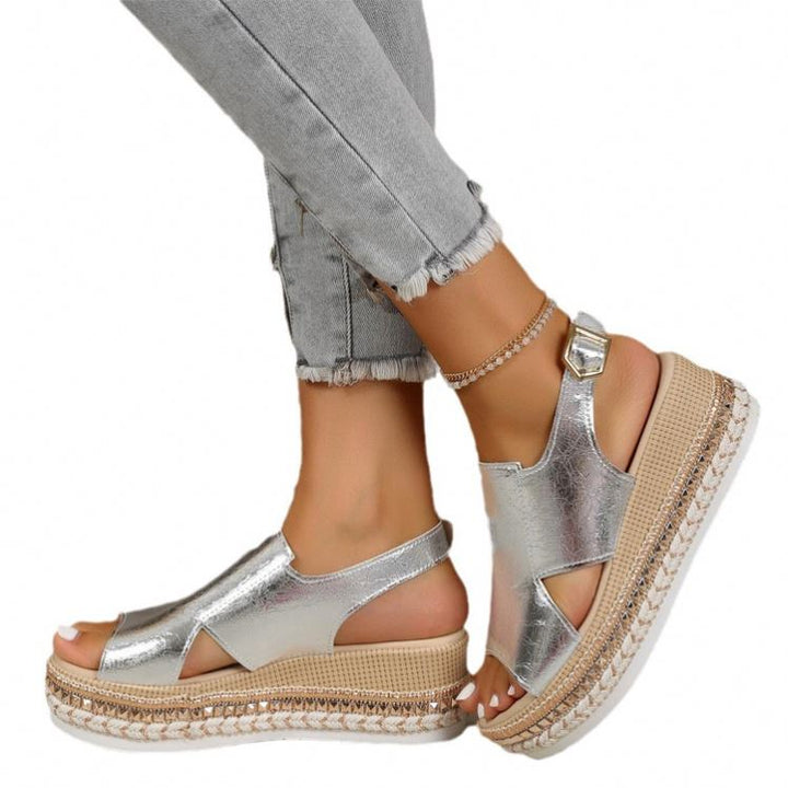 Evangeline Espadrille Wedge Sandals