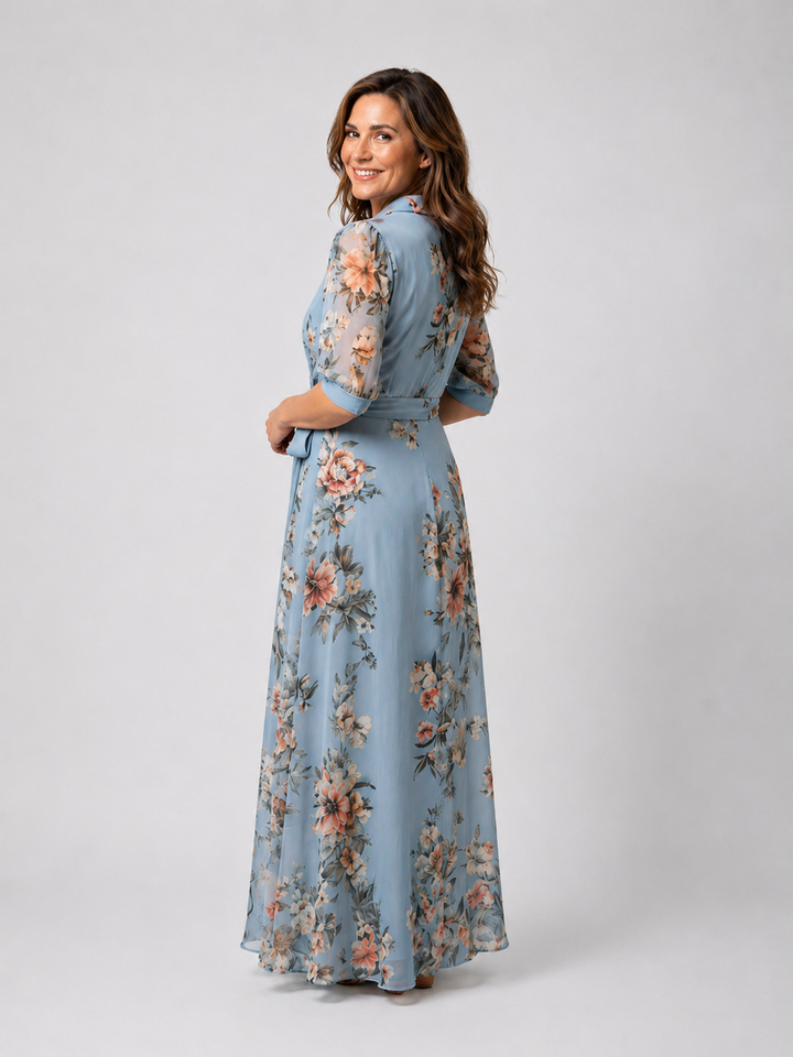 Isabelle Floral Wrap Maxi Dress
