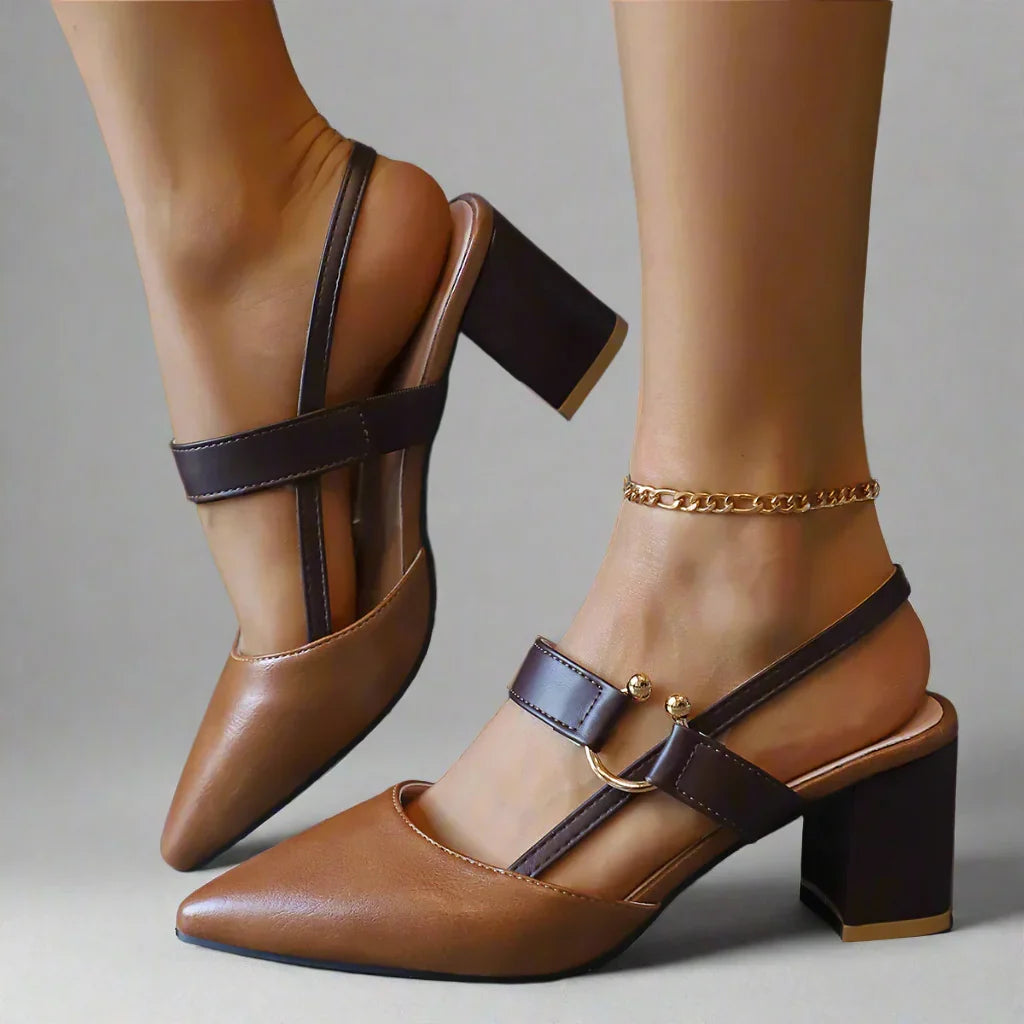Claudia Block Heel Pumps