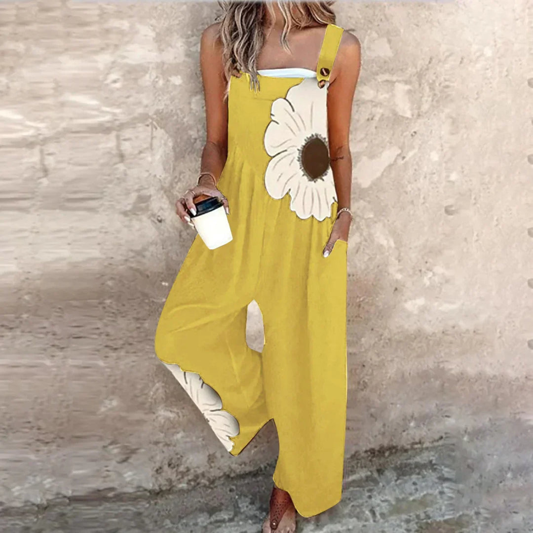 Camilla Floral Contrast Jumpsuit