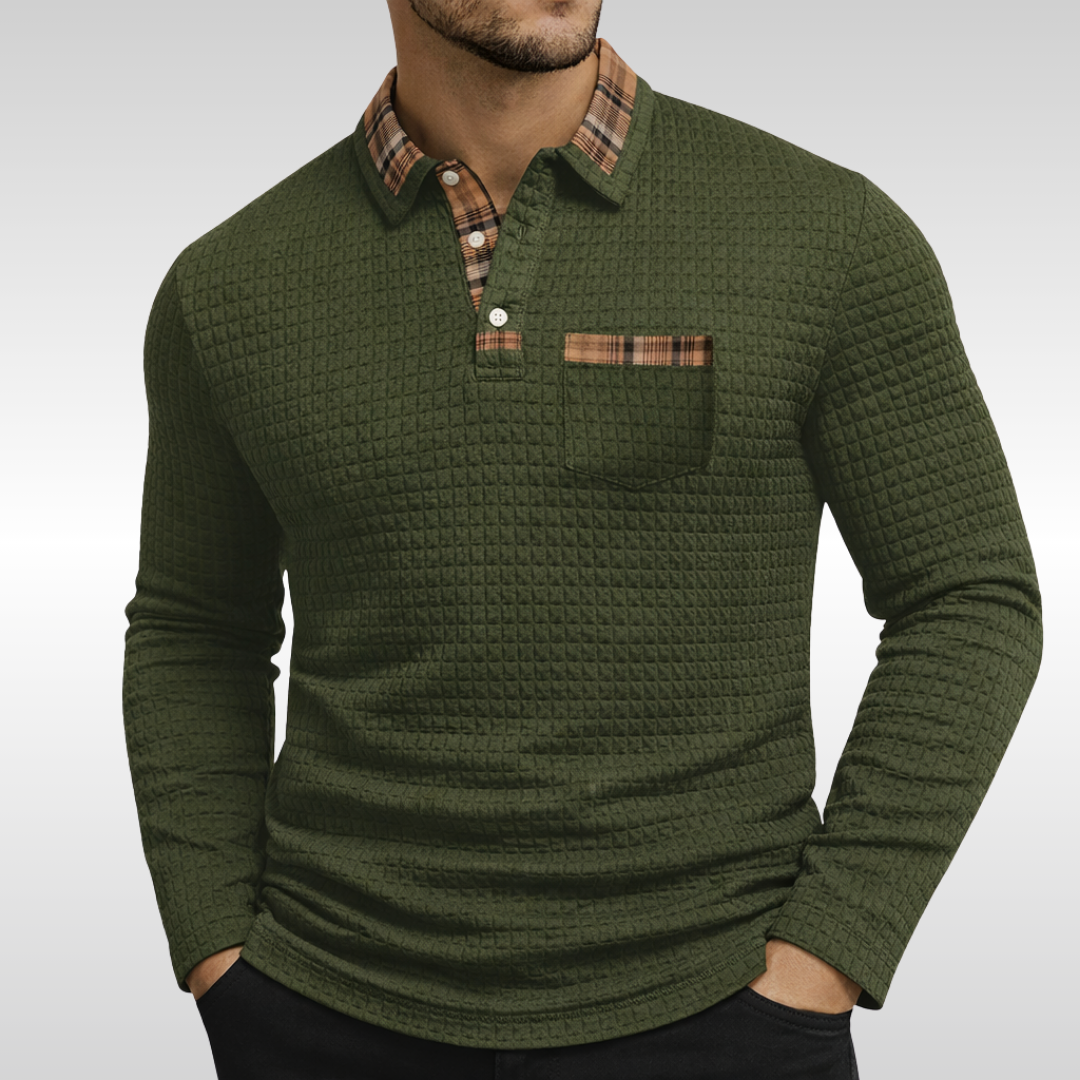 Leland Textured Polo Shirt
