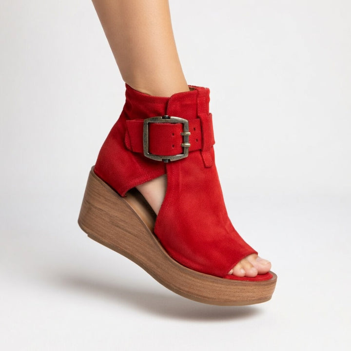 Orelisse™ - Modern Open-Back Wedge Ankle Boots