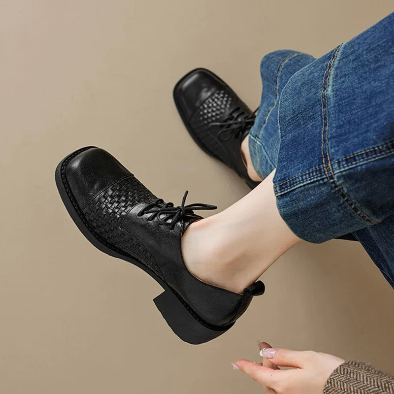 Vera Woven Oxford Shoes