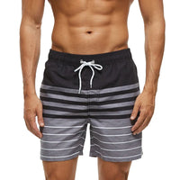 Coastal Black Stripe Swim Shorts