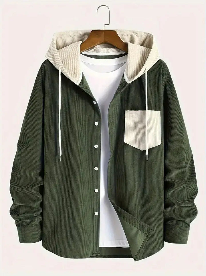 Xander Hooded Shirt Jacket