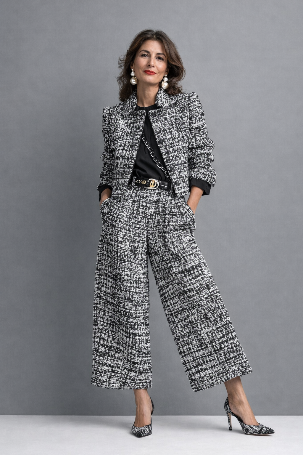 Evelyn Textured Wide Leg Set