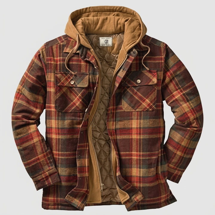 Spencer Plaid Hooded Jacket