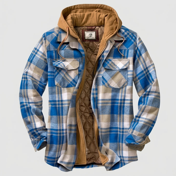 Spencer Plaid Hooded Jacket