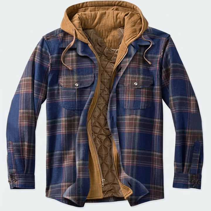Spencer Plaid Hooded Jacket
