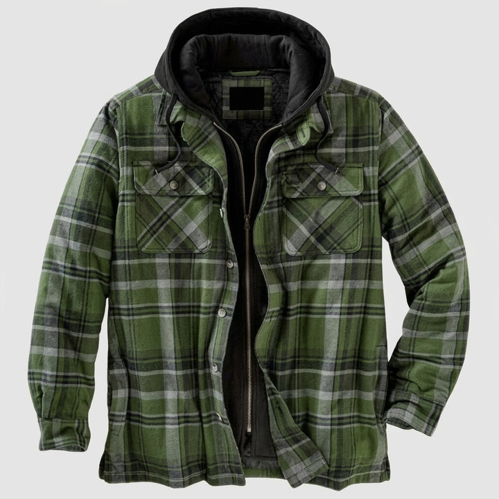 Spencer Plaid Hooded Jacket