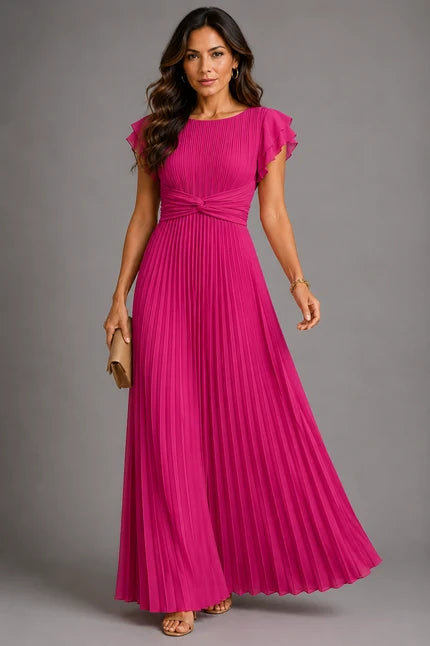 Vivienne Pleated Maxi Dress