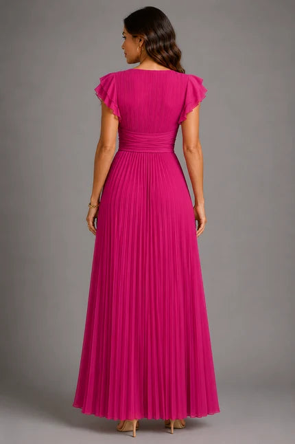 Vivienne Pleated Maxi Dress