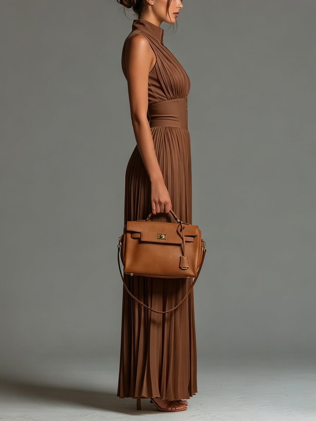 Chloe Draped Wide-Leg Jumpsuit