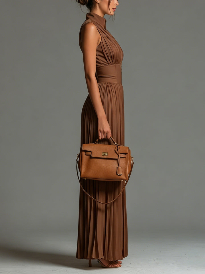 Chloe Draped Wide-Leg Jumpsuit