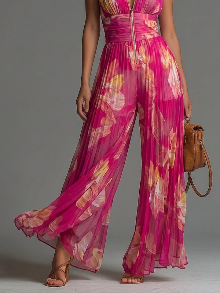 Rebecca Floral Wide-Leg Jumpsuit