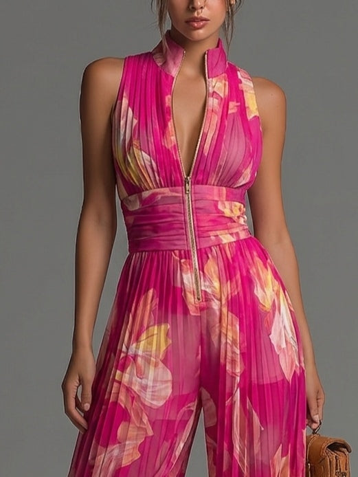 Rebecca Floral Wide-Leg Jumpsuit