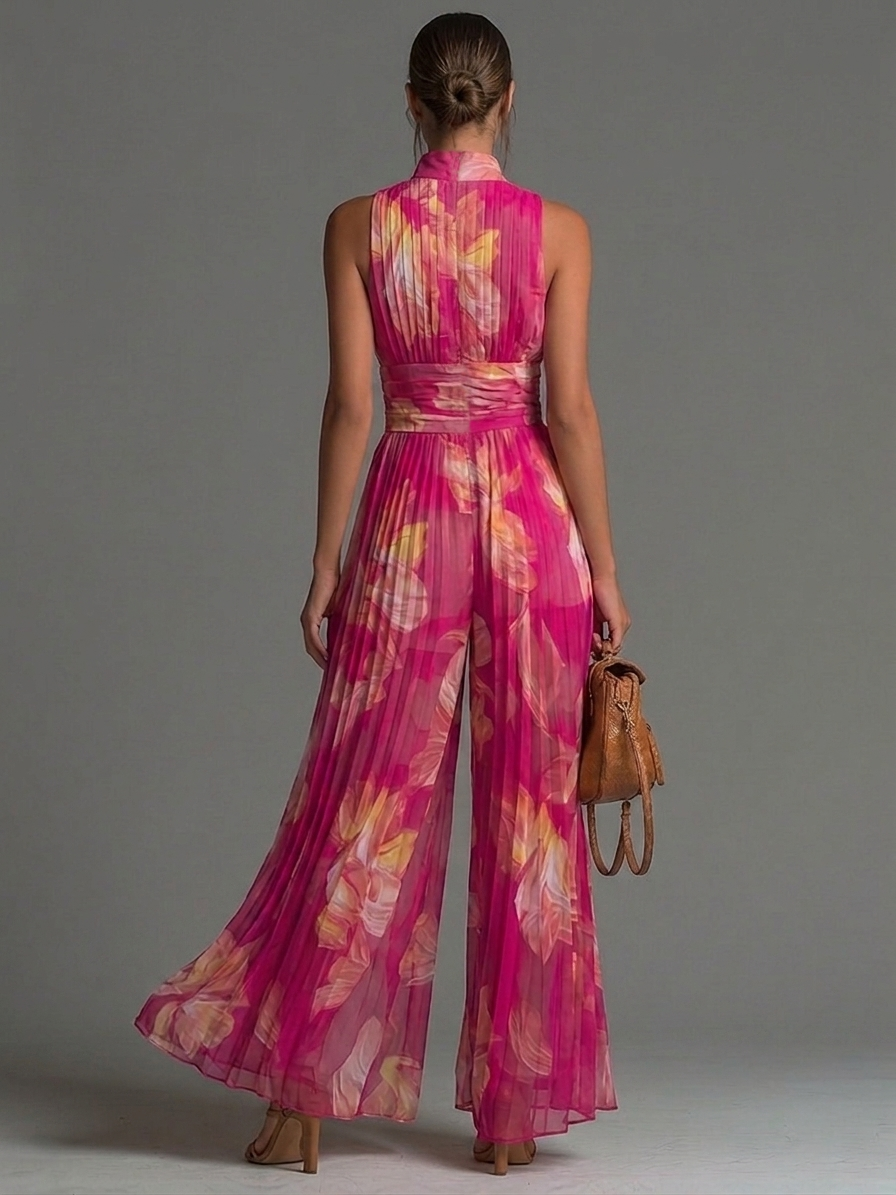 Rebecca Floral Wide-Leg Jumpsuit