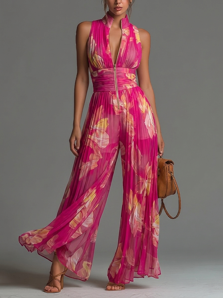 Rebecca Floral Wide-Leg Jumpsuit